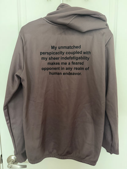 Men's Brown Performance Fleece Sweatshirt