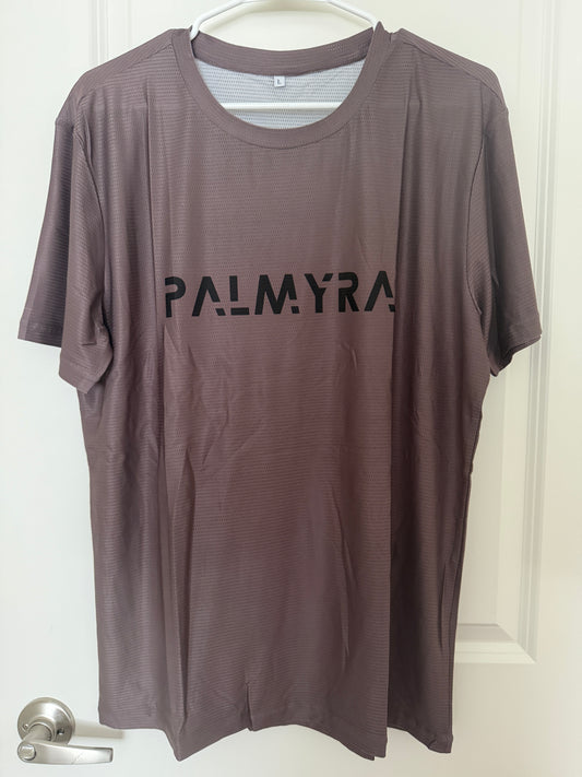 Men's Brown Short Sleeve Run Shirt