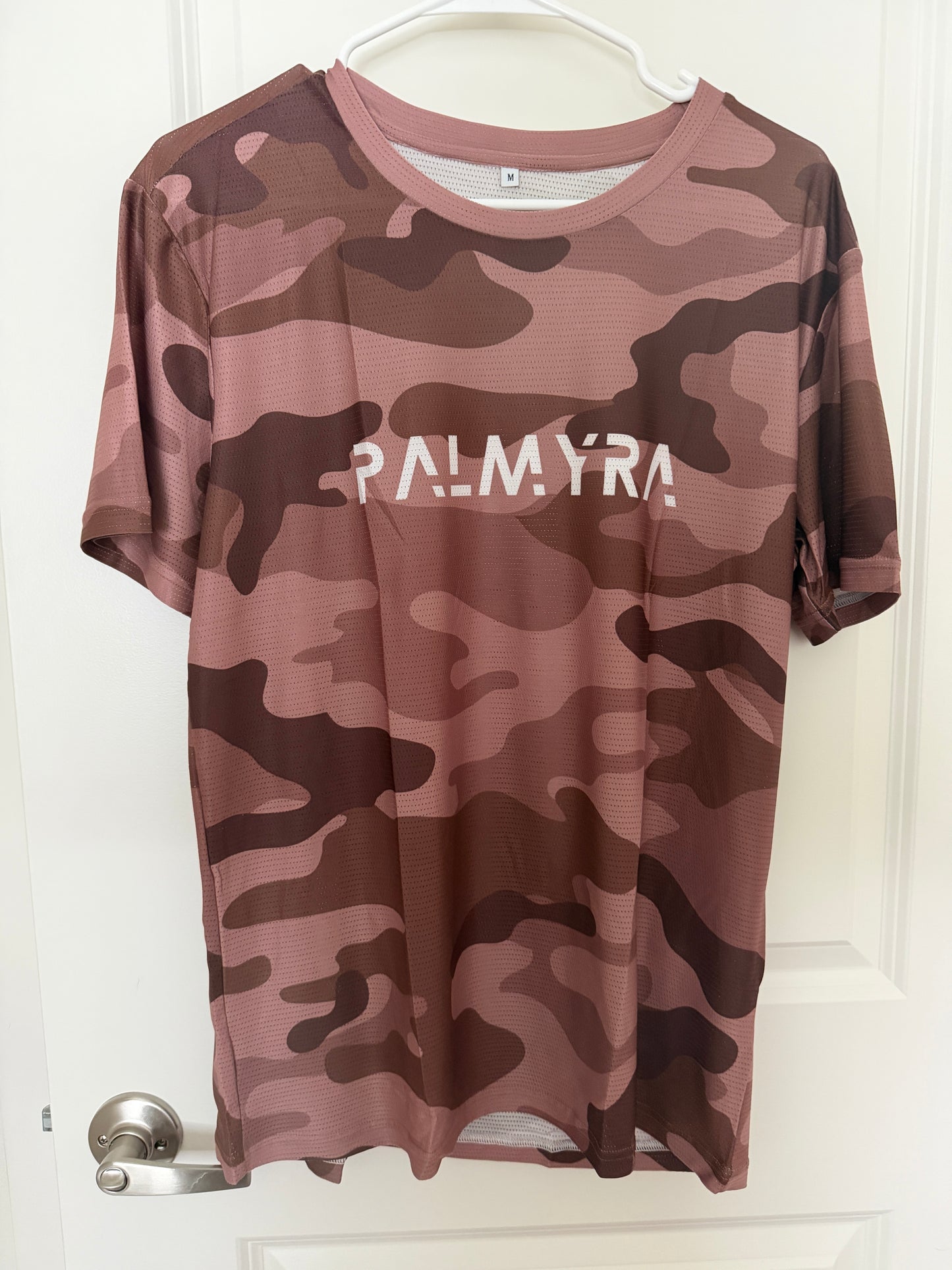Men's Brown Camo Short Sleeve Run Shirt
