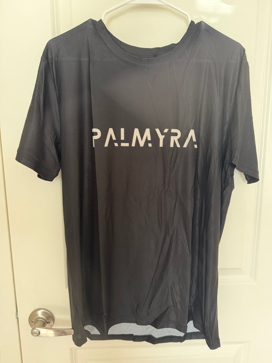 Men's Black Short Sleeve Run Shirt