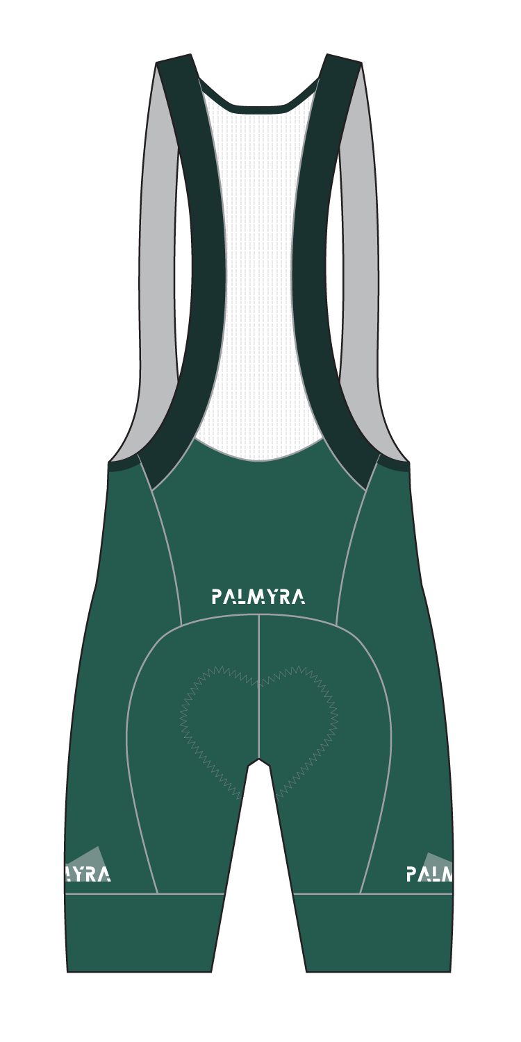 Men's Emerald Green Cycling Bibs
