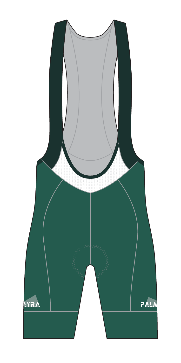Men's Emerald Green Cycling Bibs